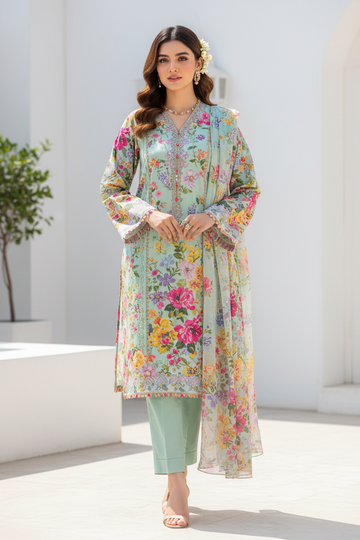 Floral Printed Lawn