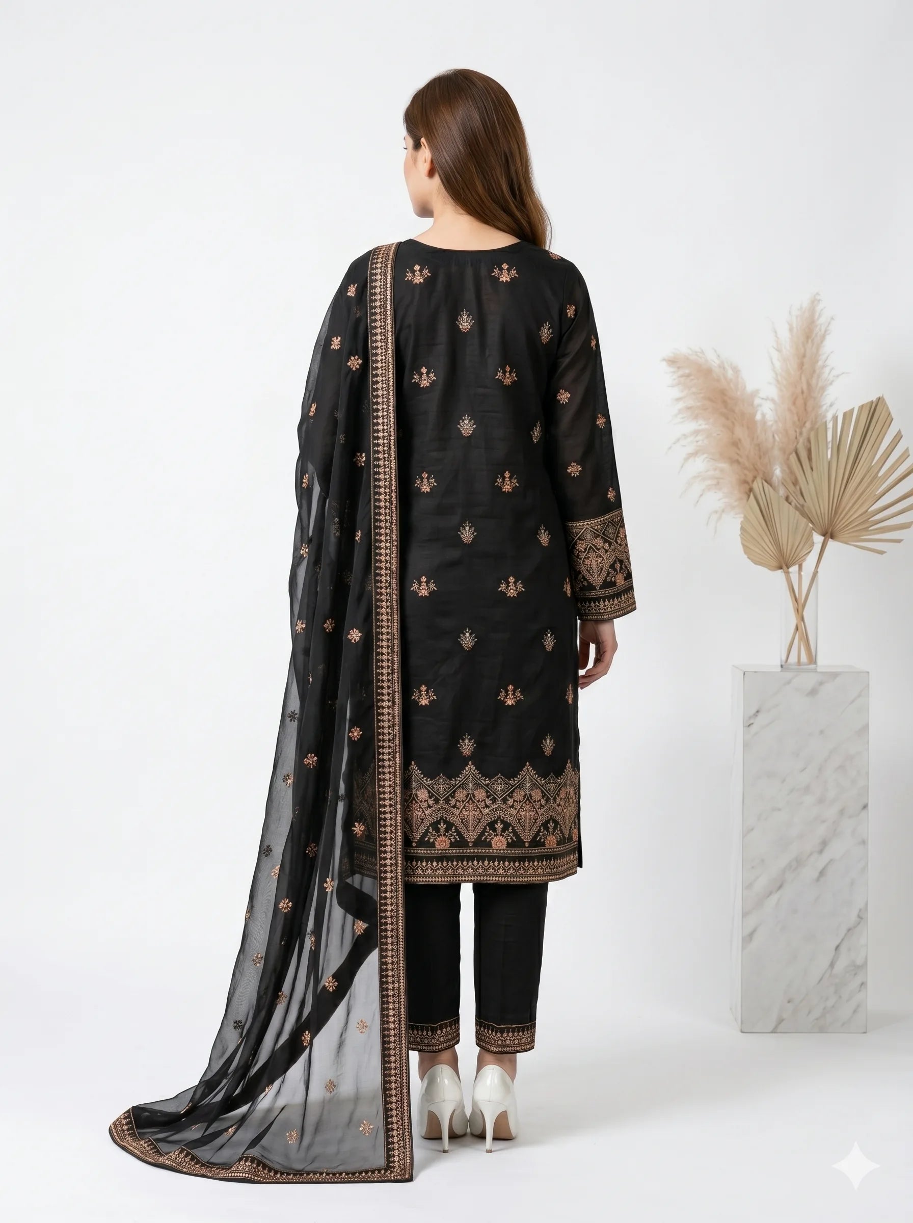 Midnight Black Luxe Lawn