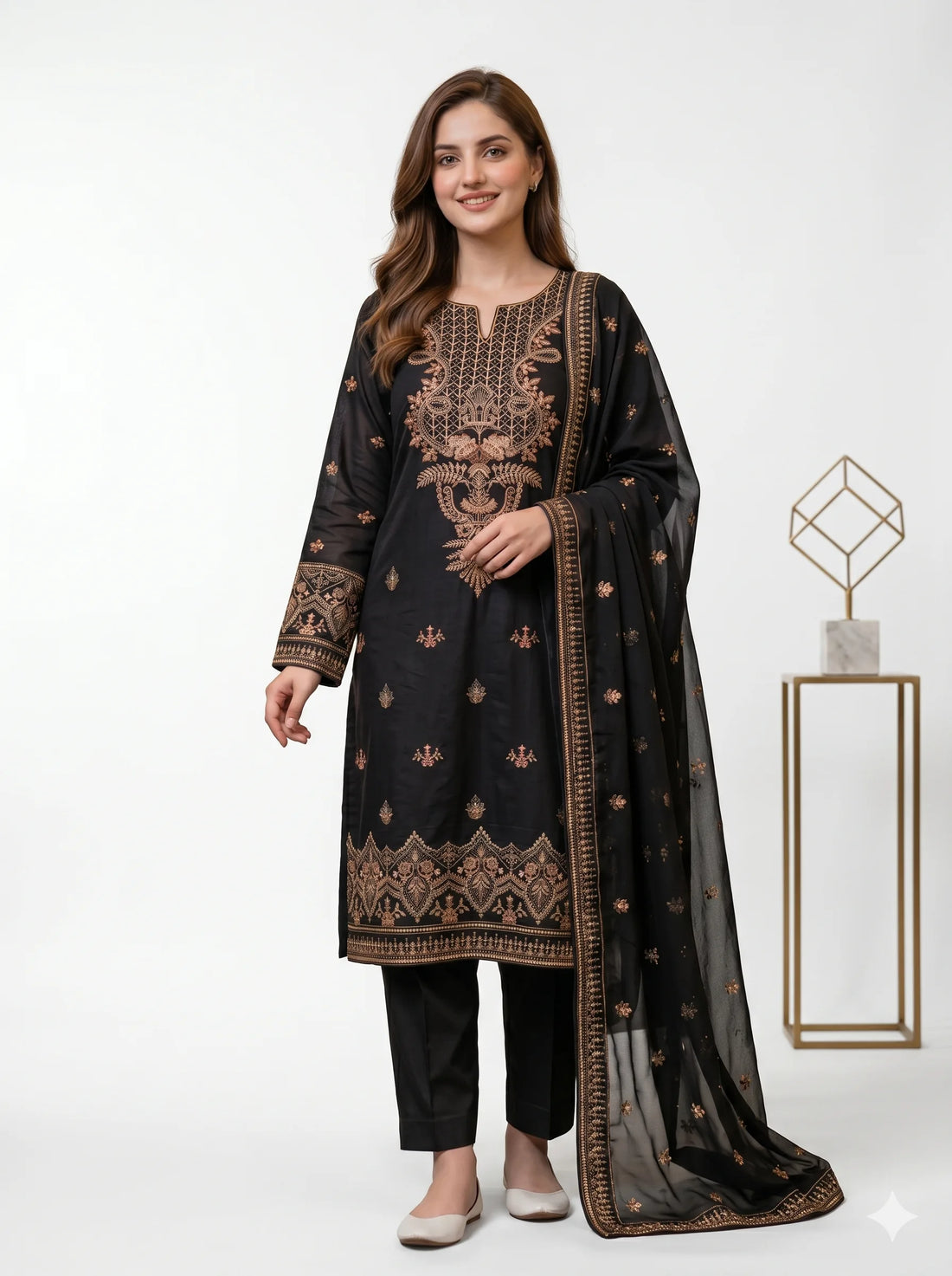 Midnight Black Luxe Lawn