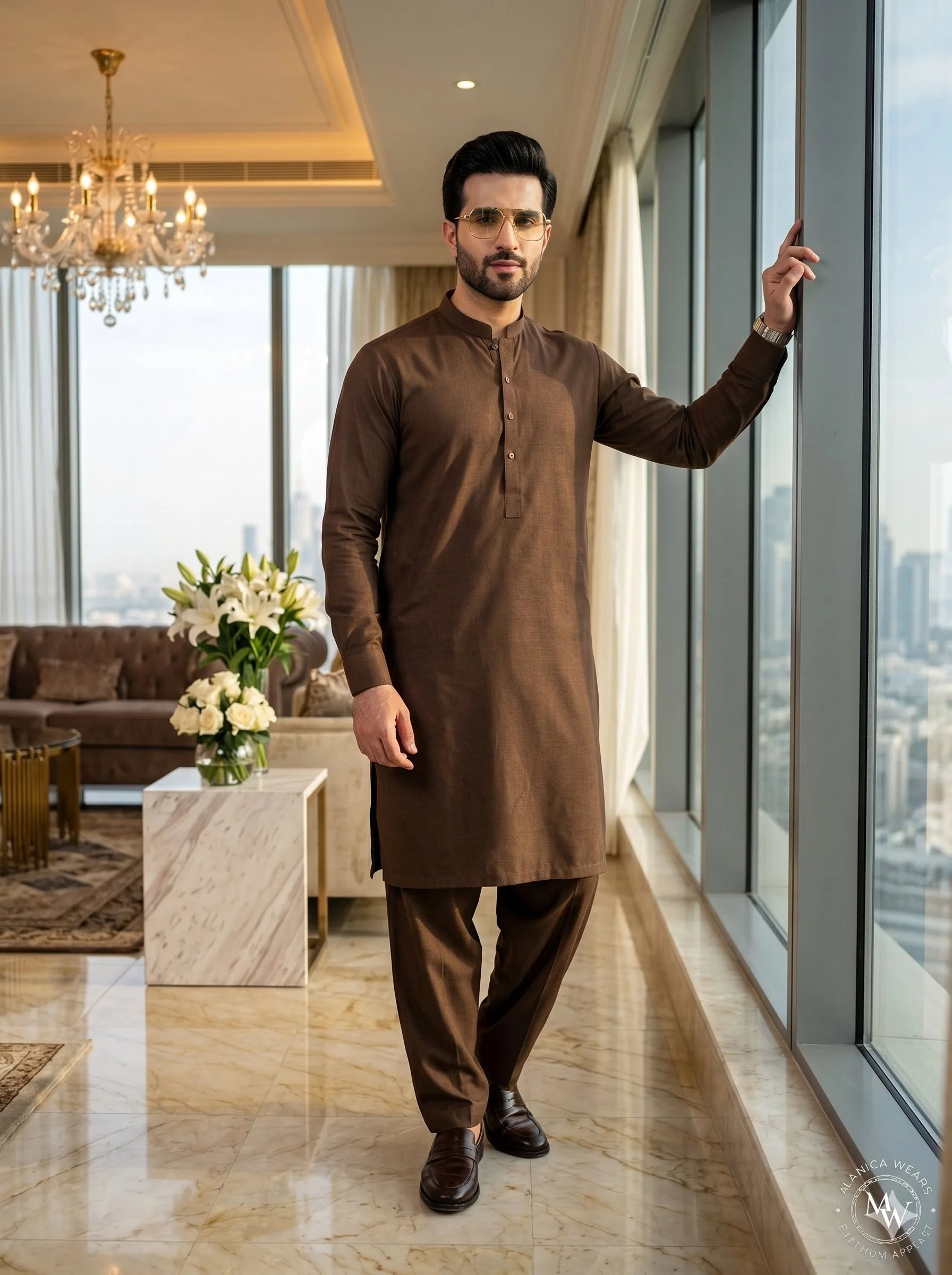 Walnut Brown Wash & Wear— Premium Apparel | Unstitched