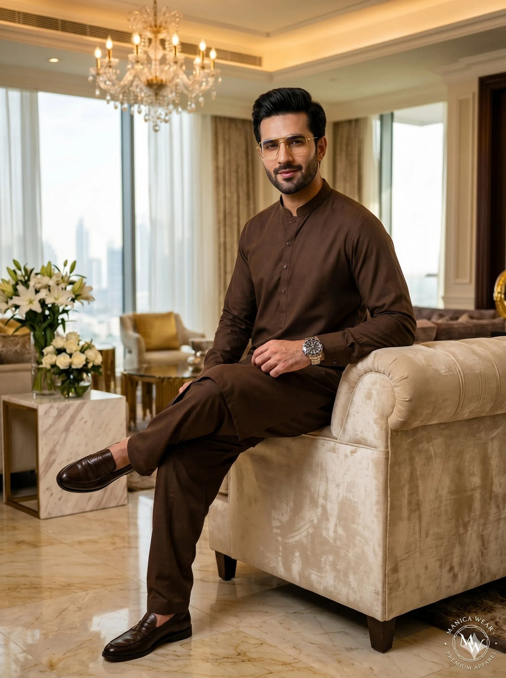 Walnut Brown Wash & Wear— Premium Apparel | Unstitched