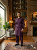 Deep Plum Wash & Wear— Premium Apparel | Unstitched