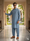 Sky Blue Wash & Wear— Premium Apparel | Unstitched