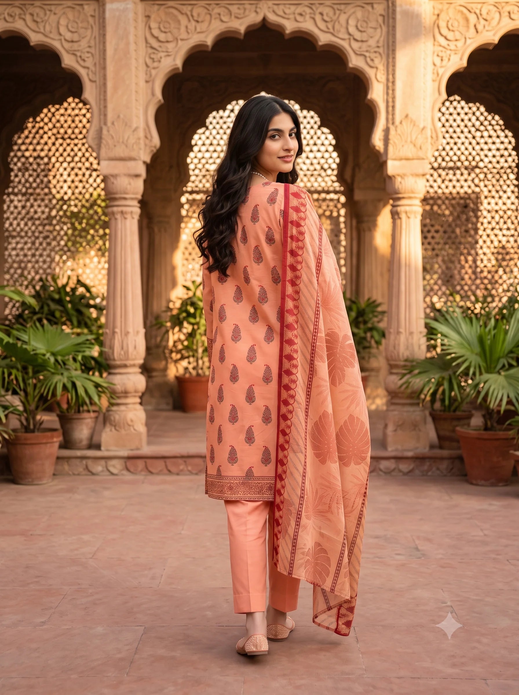 Peach Blossom -3 Piece