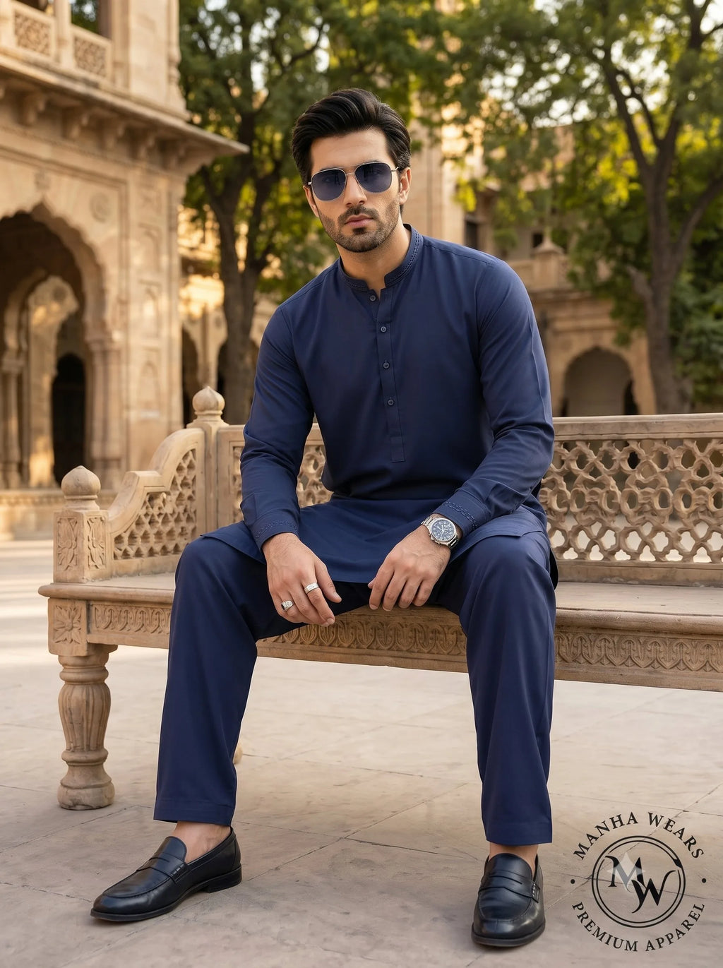 Deep Navy Wash & Wear  — Premium Apparel | Unstitched