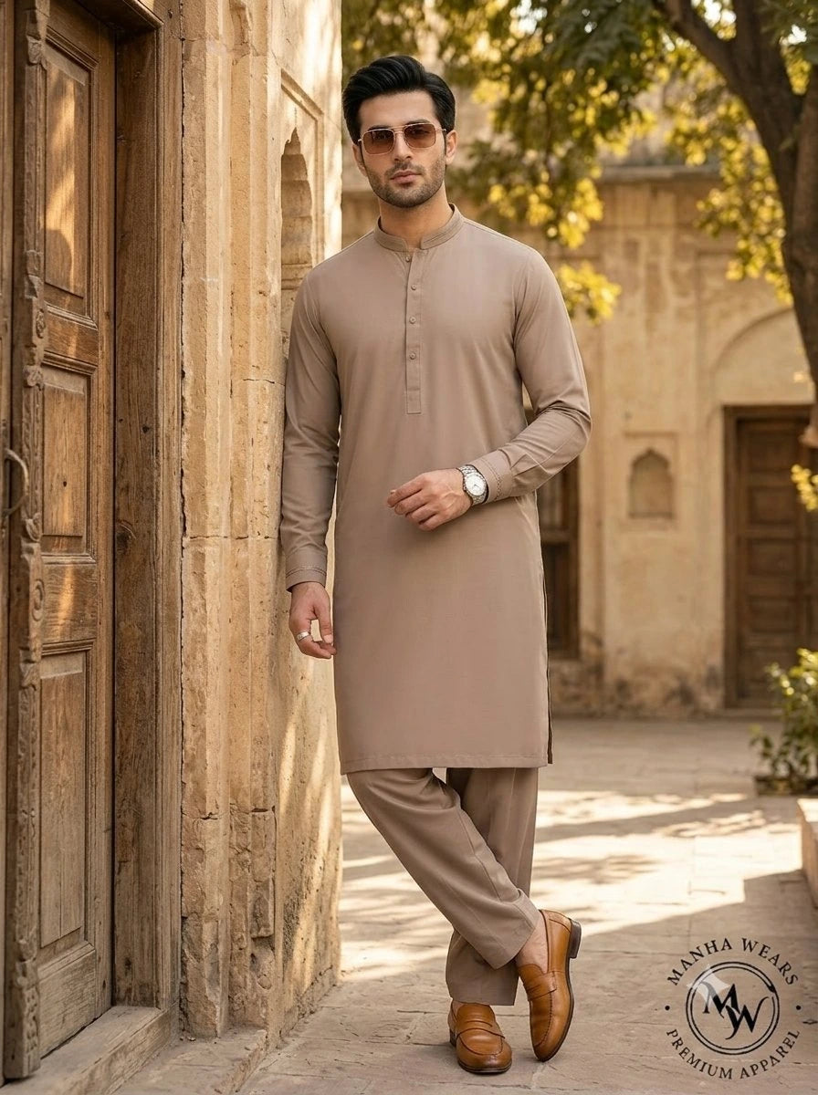Linen Beige Wash & Wear  — Premium Apparel | Unstitched