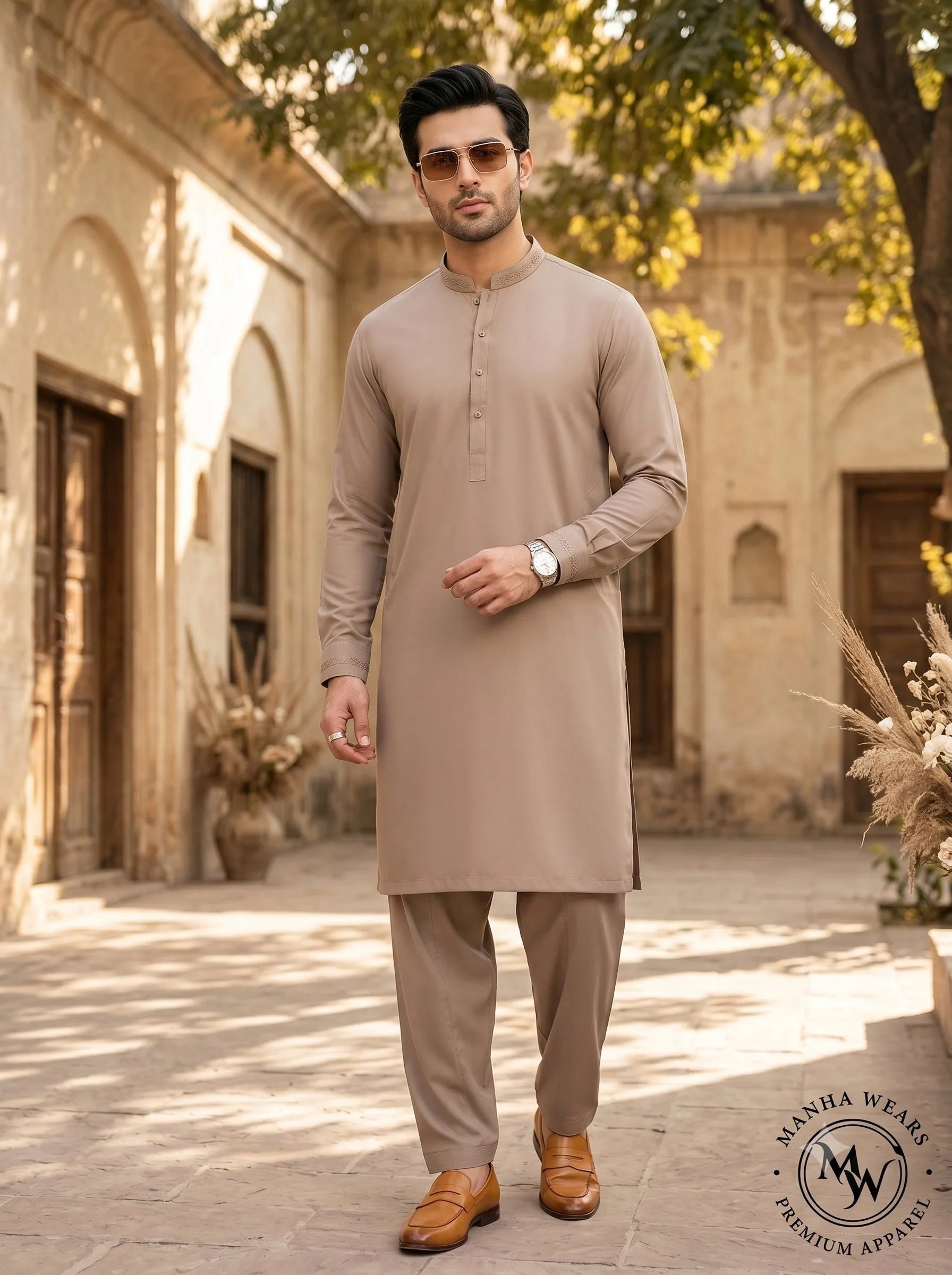 Linen Beige Wash & Wear  — Premium Apparel | Unstitched