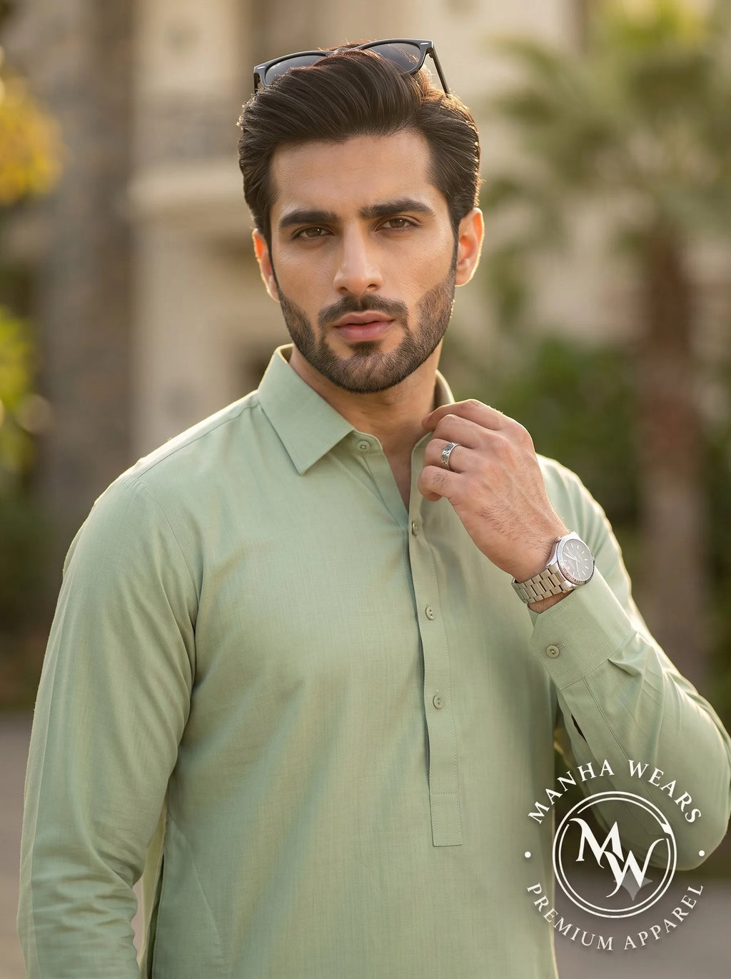 Soft Mint Green Wash & Wear  — Premium Apparel | Unstitched
