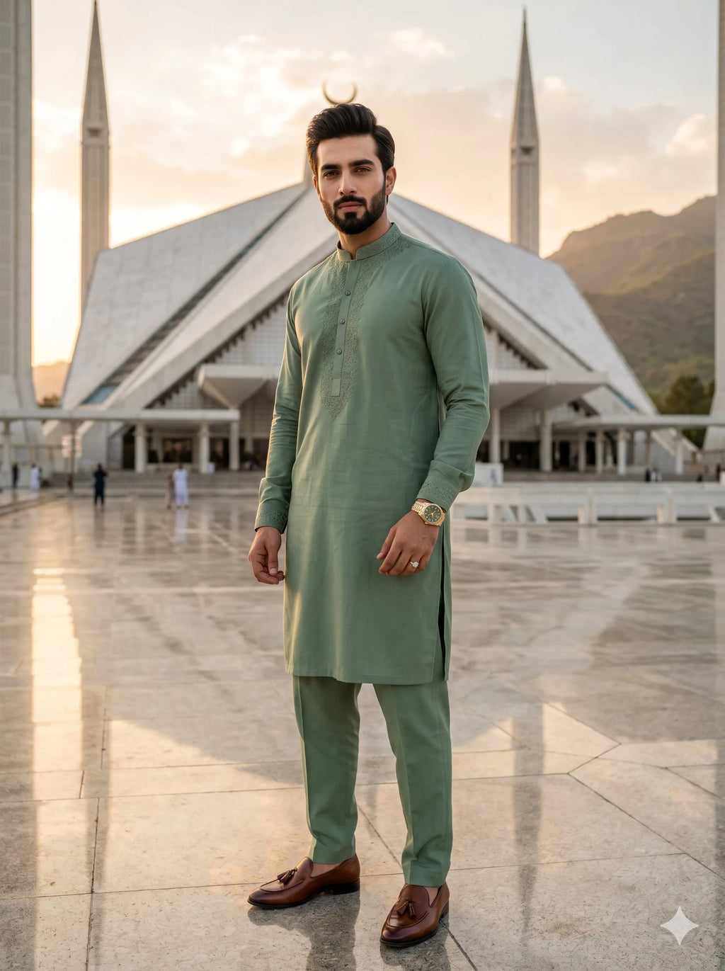 Sage Green Wash & Wear— Premium Apparel | Unstitched