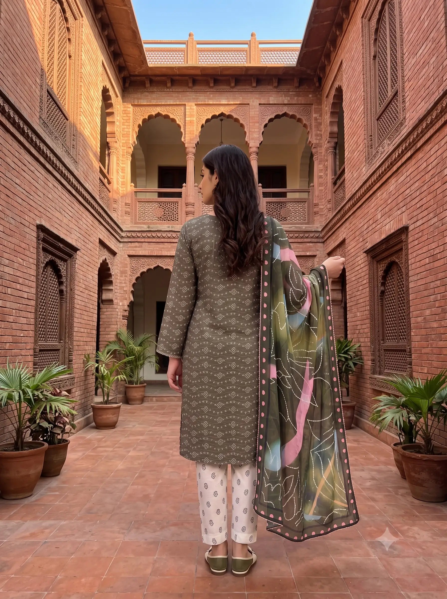 Olive Charm-3 Piece