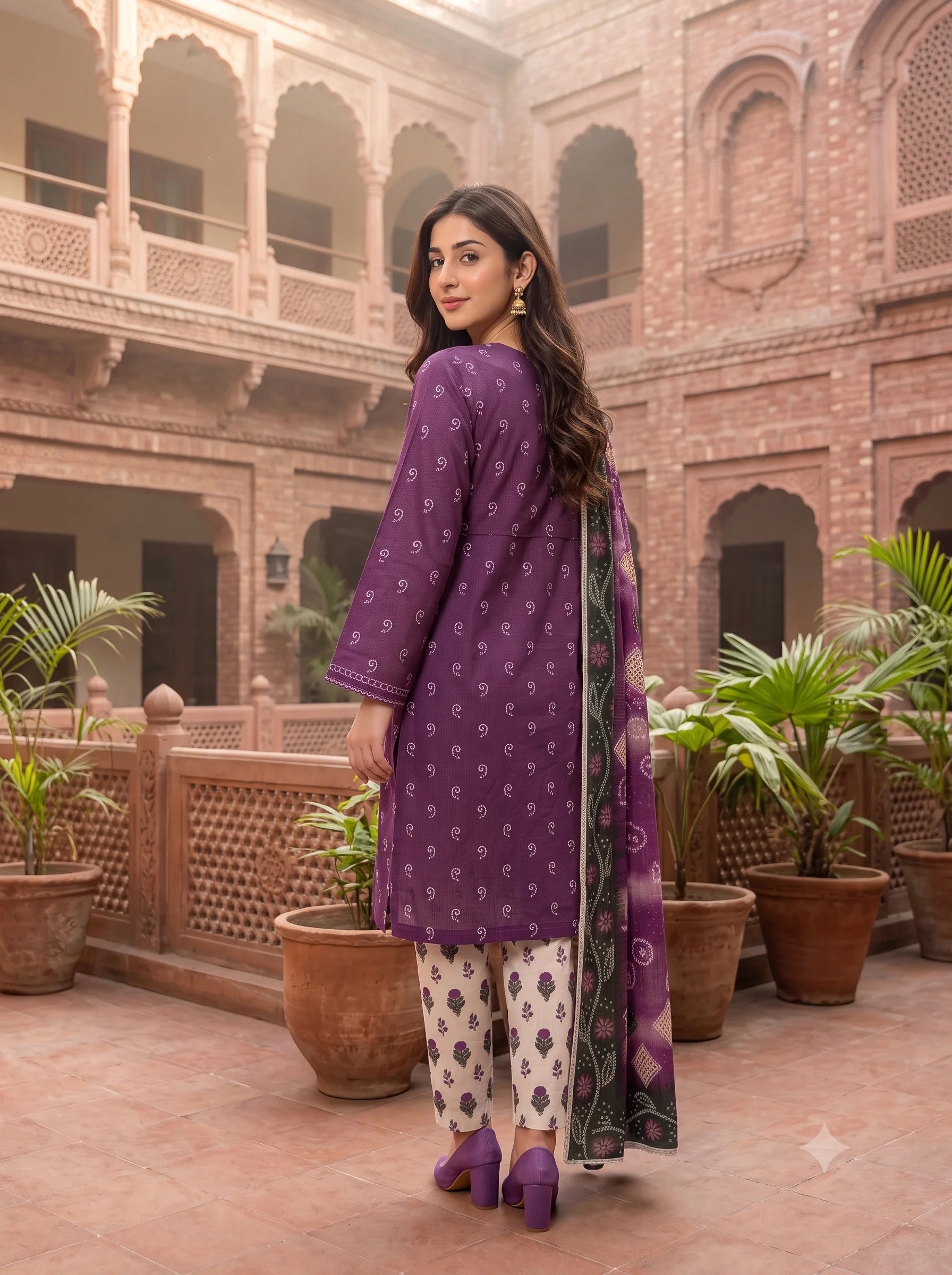 Royal Plum-3 Piece