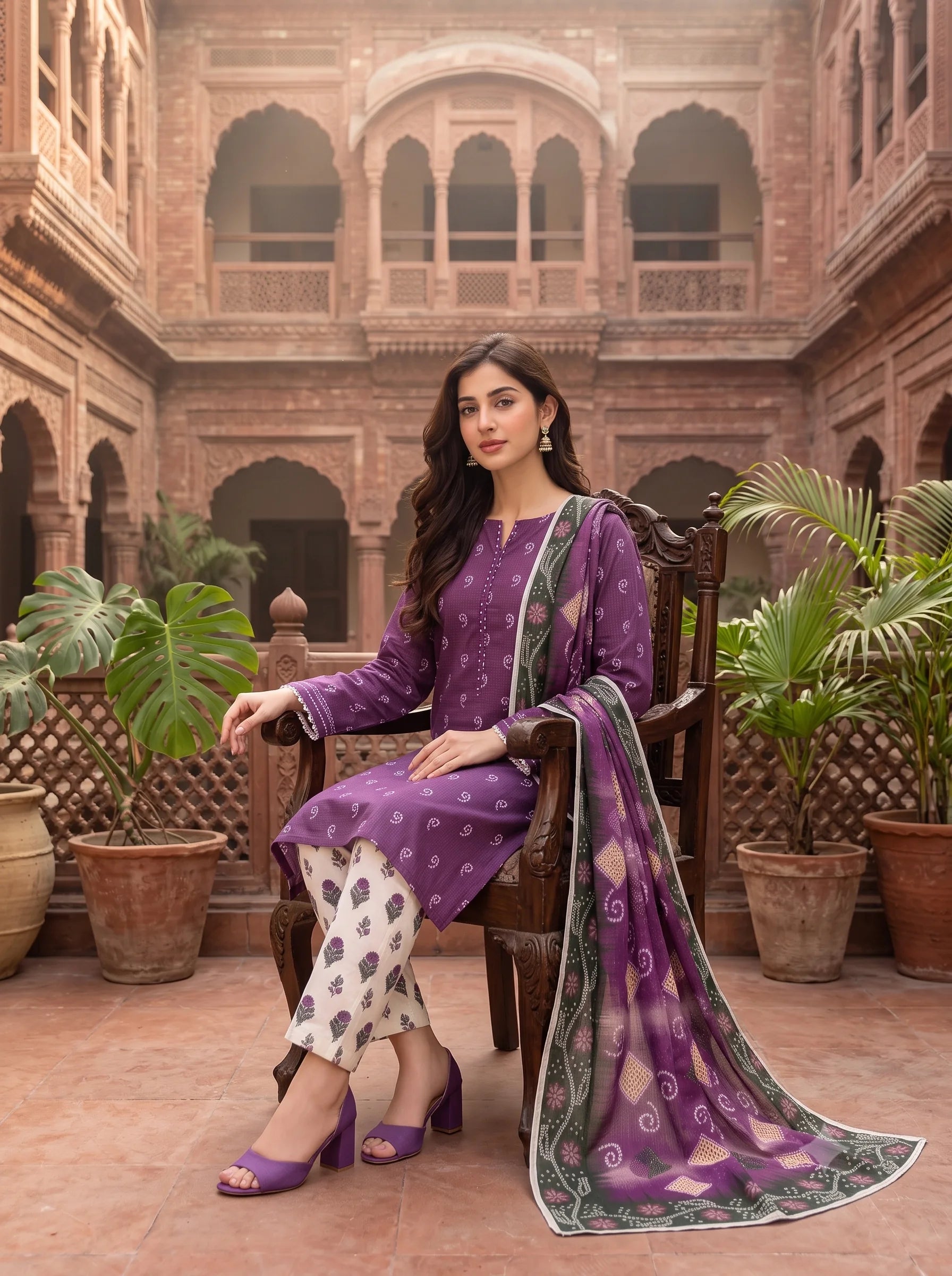 Royal Plum-3 Piece