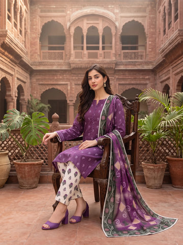 Royal Plum-3 Piece