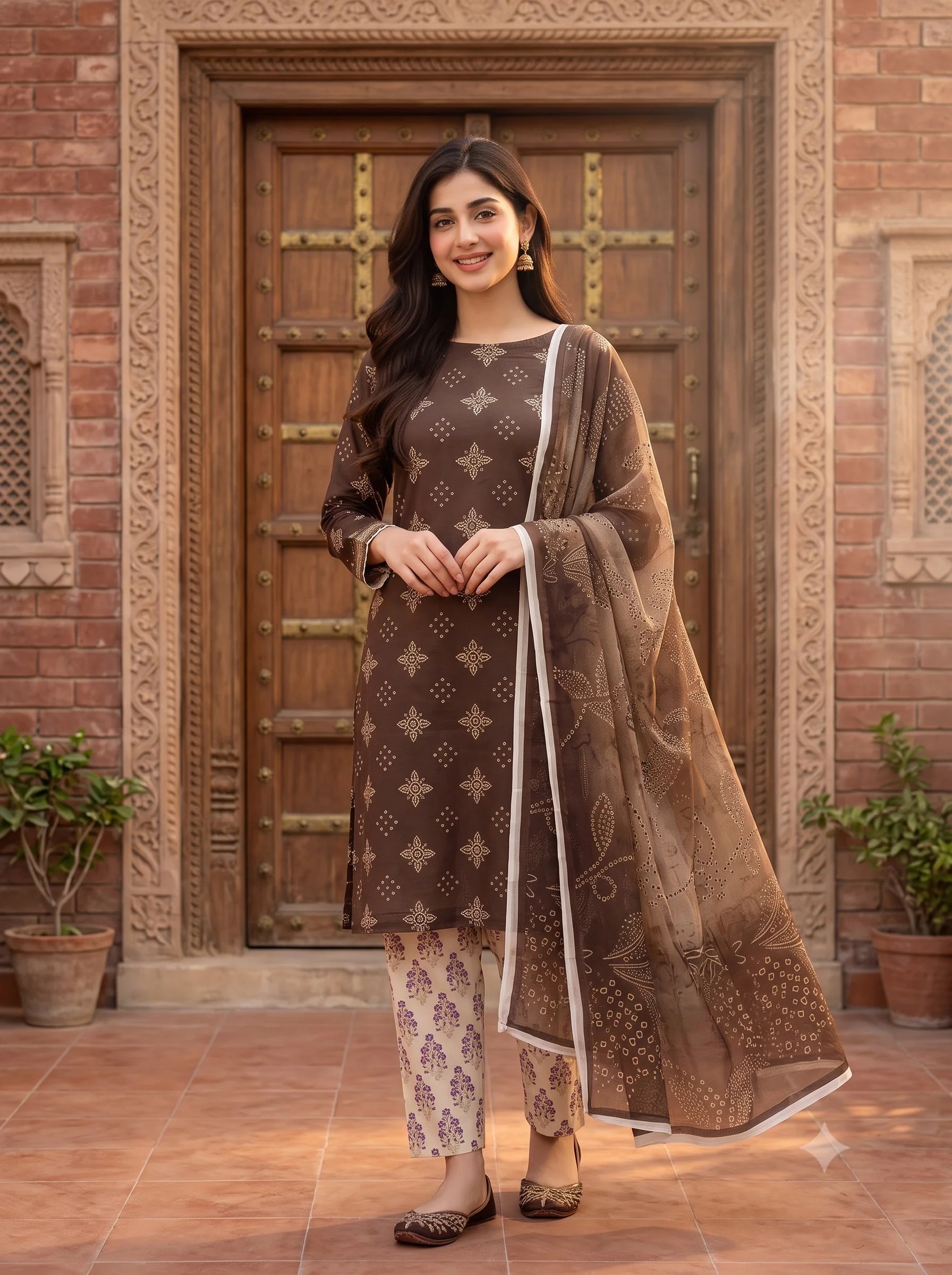 Brown Skinny - 3 Piece
