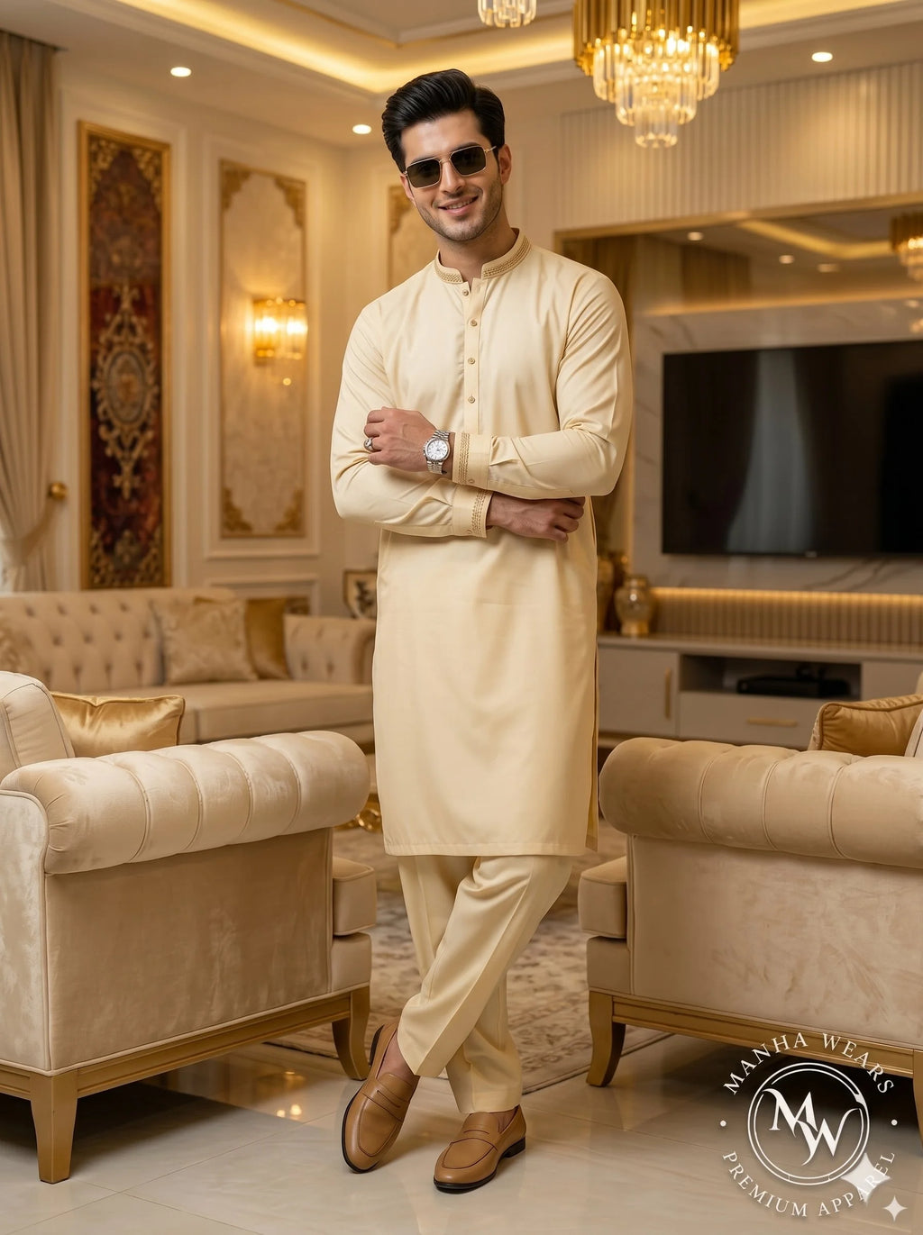 Soft Cream Wash & Wear— Premium Apparel | Unstitched
