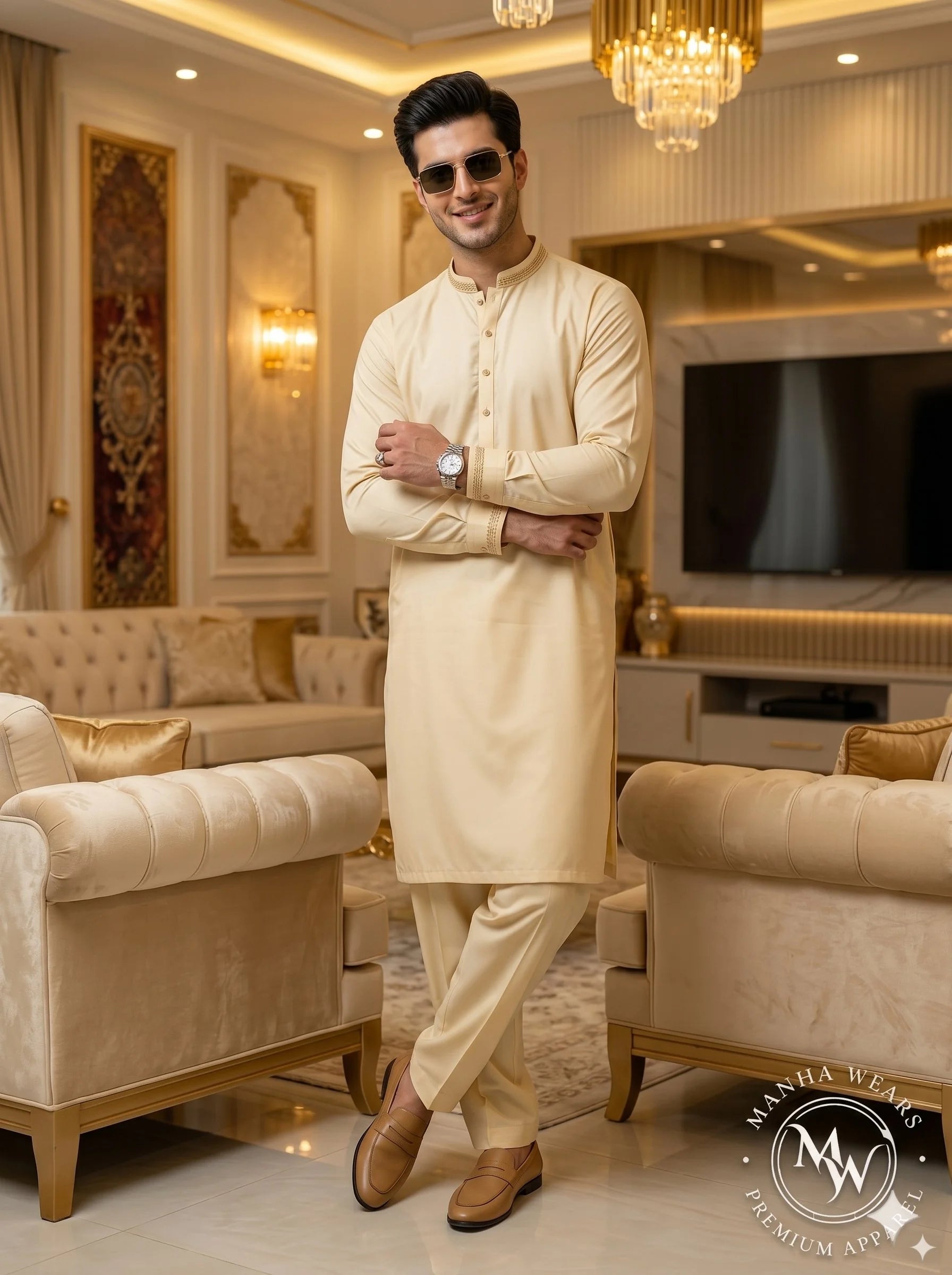 Soft Cream Wash & Wear— Premium Apparel | Unstitched