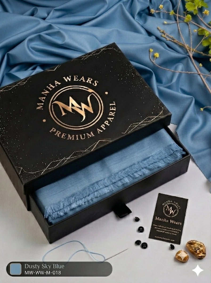 Sky Blue Wash & Wear— Premium Apparel | Unstitched