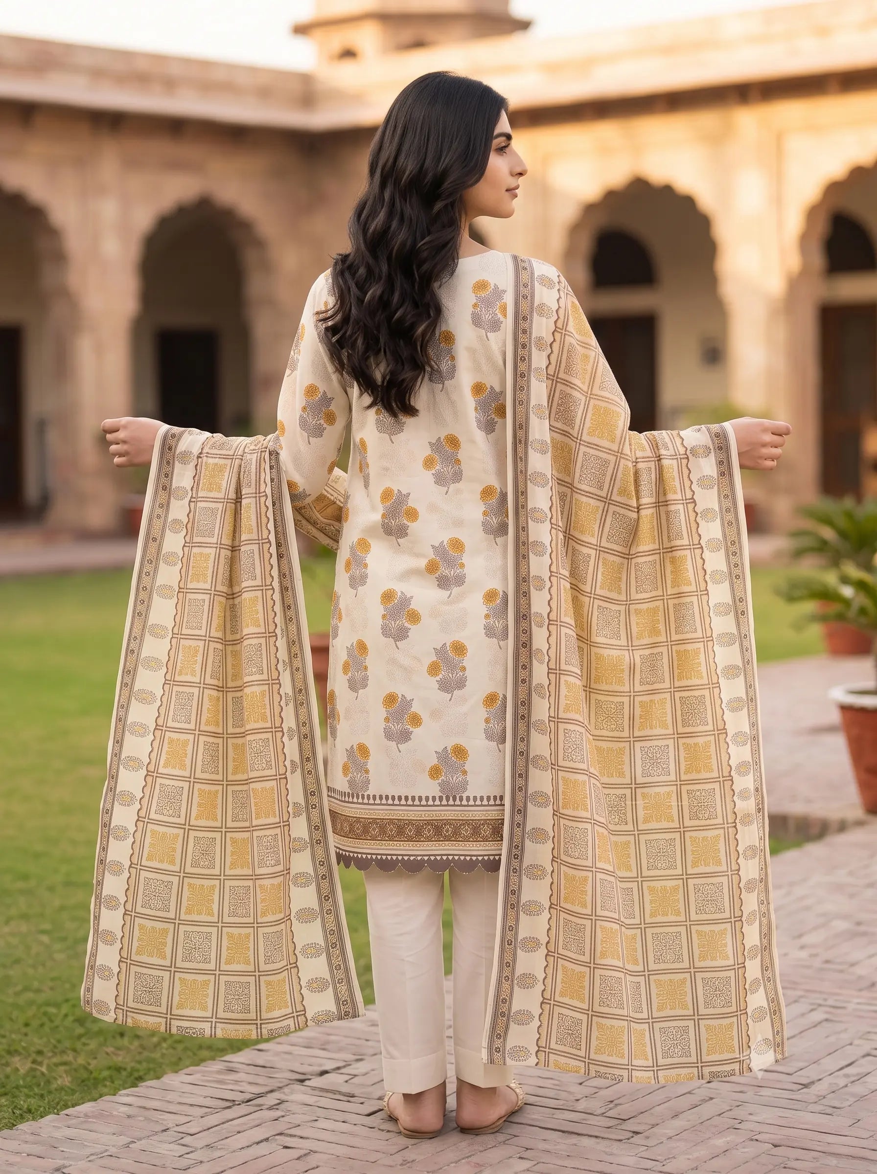 Cream Ivory - 3 Piece