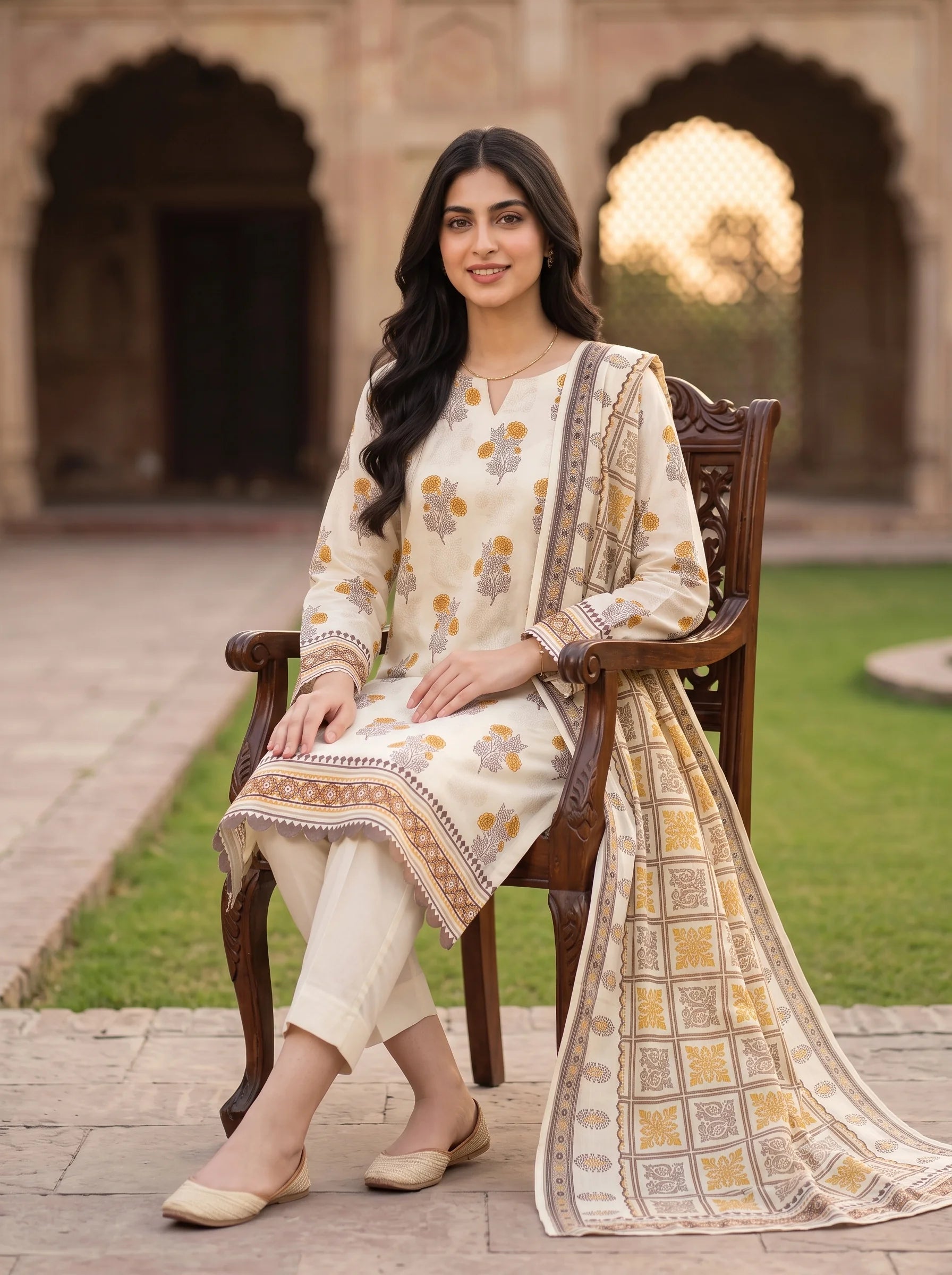Cream Ivory - 3 Piece