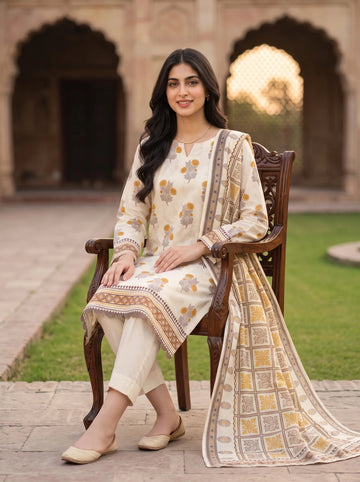 Cream Ivory - 3 Piece